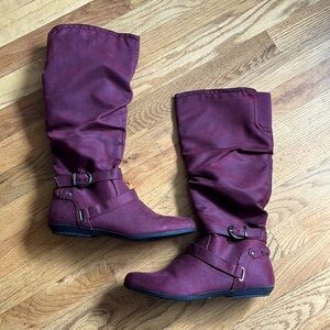 Cliffs by White Mountain - purple Fairfield Boots - Size 8